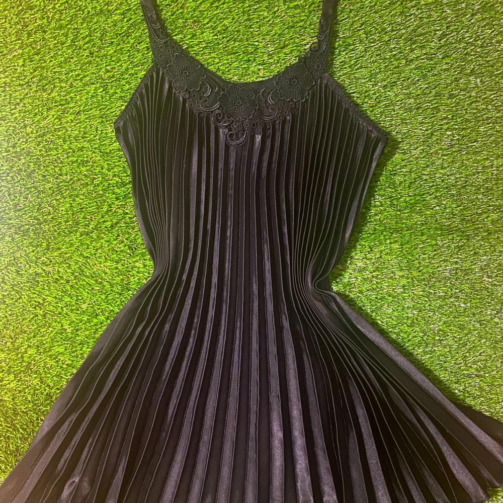 Black Victoria’s Secret Ruched Slip Dress